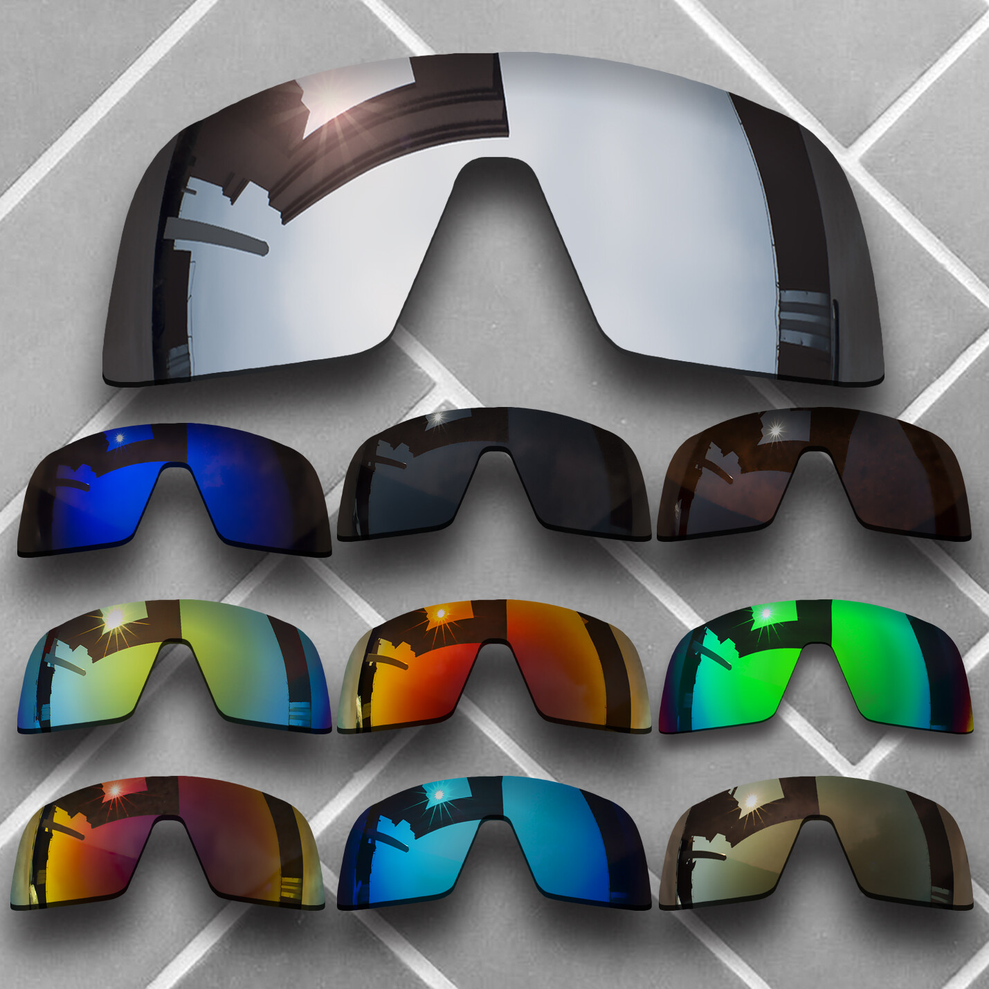 Polarized Replacement Lenses for-Oakley Sutro S OO9462 Anti-Scratch Choices US