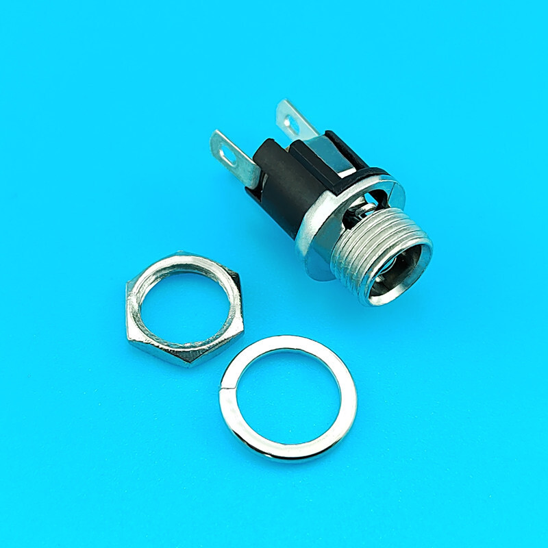 20/40/60/80/100pc DC Power Supply Jack Socket Female Panel Mount Connector 3-Pin