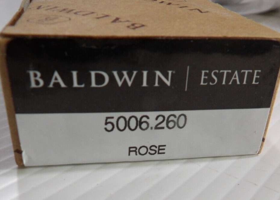 Baldwin 5006.260 Rose Estate Rosette for Passage Functions - CHROME