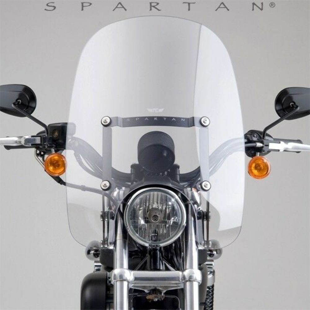 National Cycle Spartan Windshield, 18.50in Clear N21202  H/D XL MODELS
