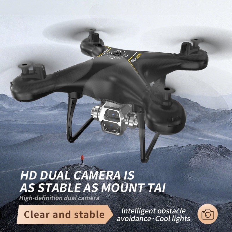 CS8 Drone with Screen Remote Control, Electric Adjustment Dual Camera, Optical