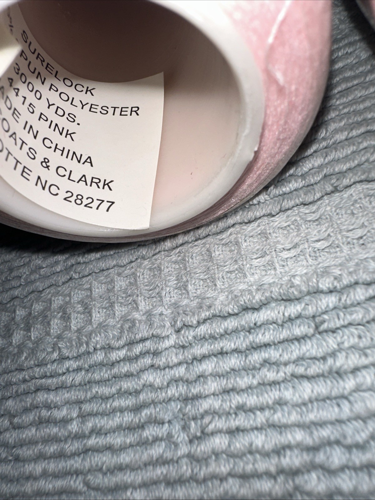 Coats Surelock 6 Spools 4415 Pink Polyester Thread, Multi-purpose, 3000 Yds