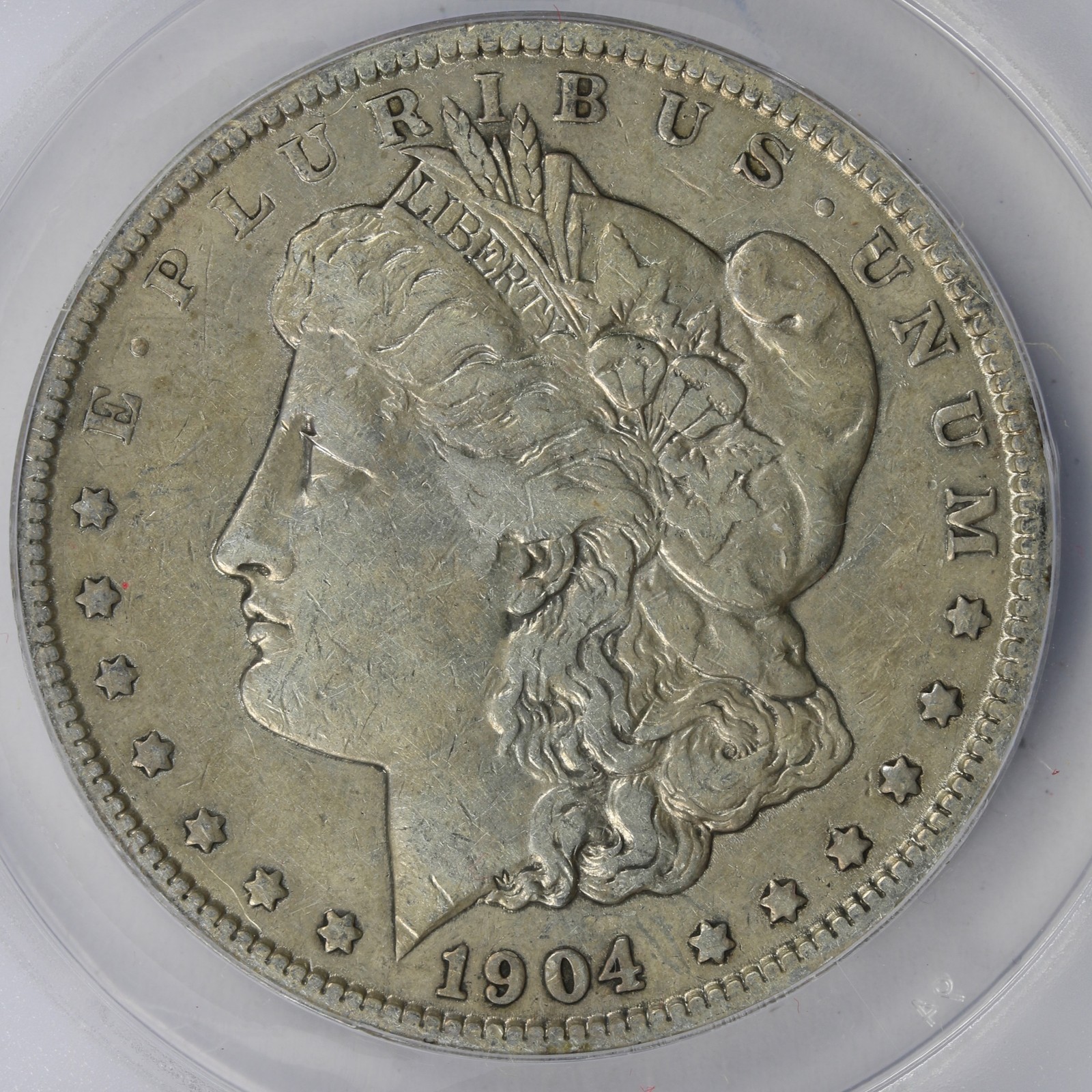 1904 $1 Morgan Silver Dollar ANACS EF45