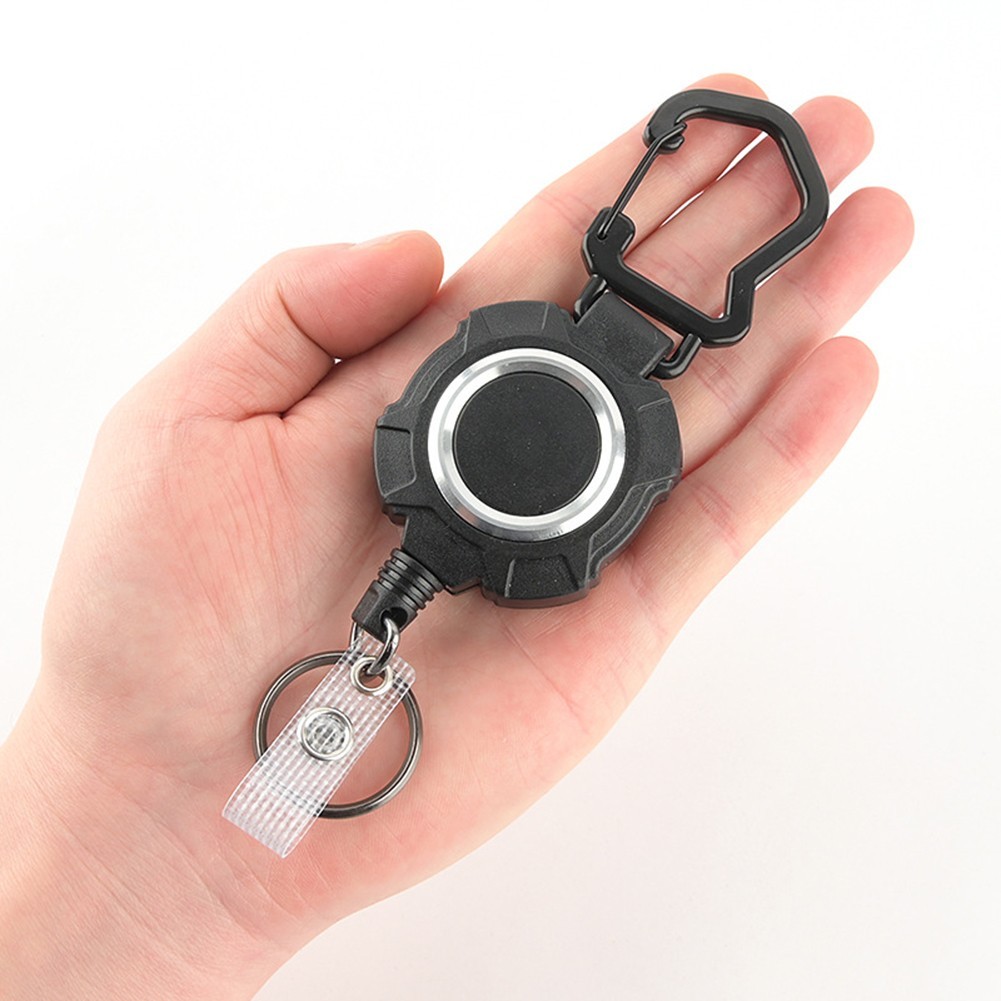 Functional Badge Reel and Keyholder with Secure Card Holding Functionality