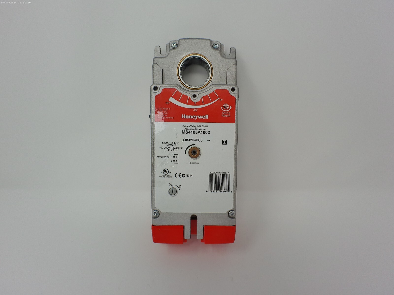 Honeywell MS4105A1002 Direct Coupled Actuator