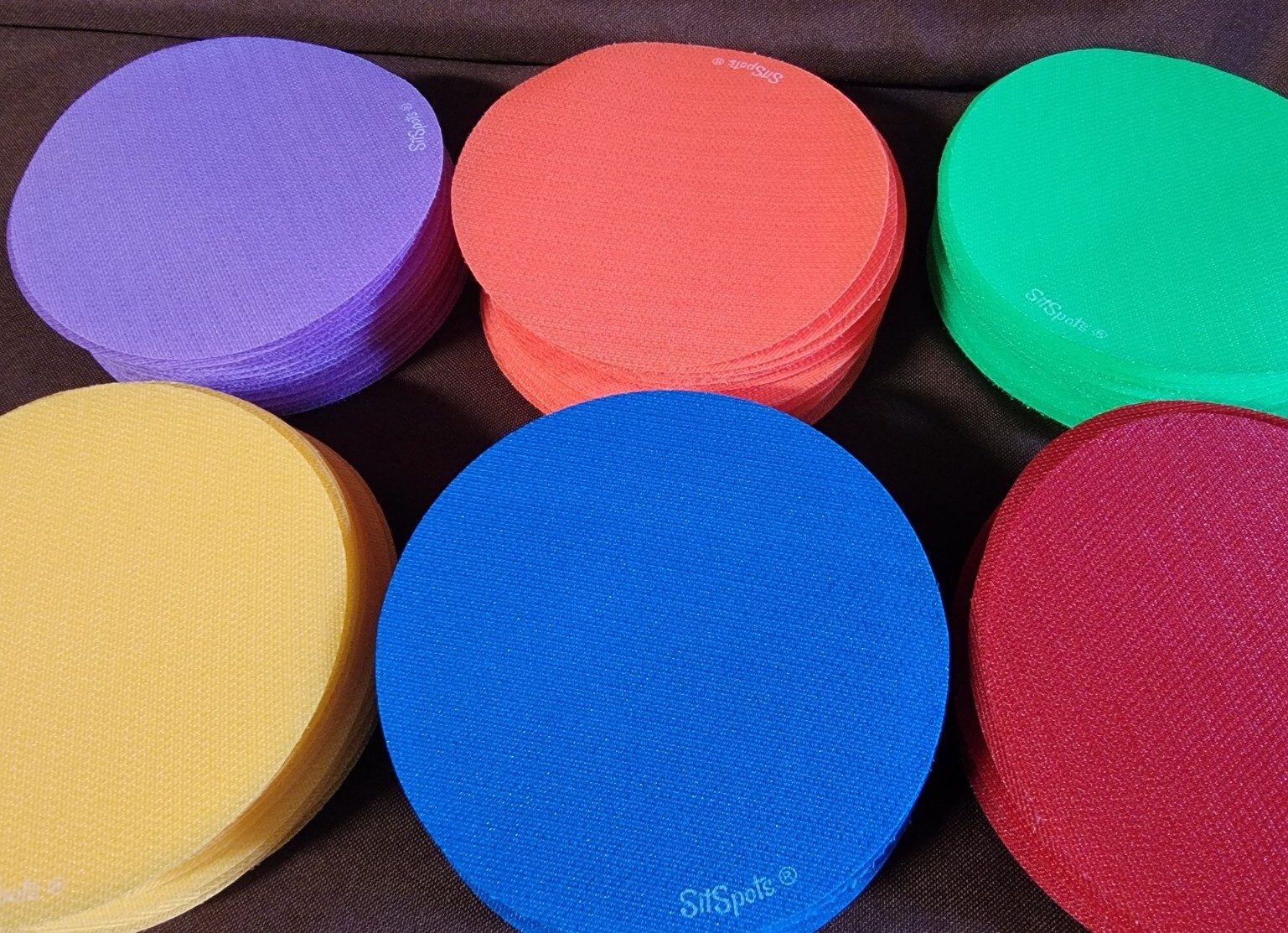 96 Carpet Spots 4" Markers Sit Dots Circles Rug Stand Space Area Timeout Spot