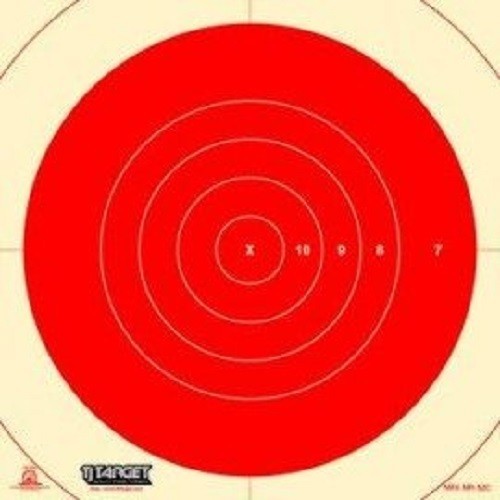 MR-52C (T)] NRA Off. 200 Yard Slow Fire High Power Rifle 100 Targets - Red
