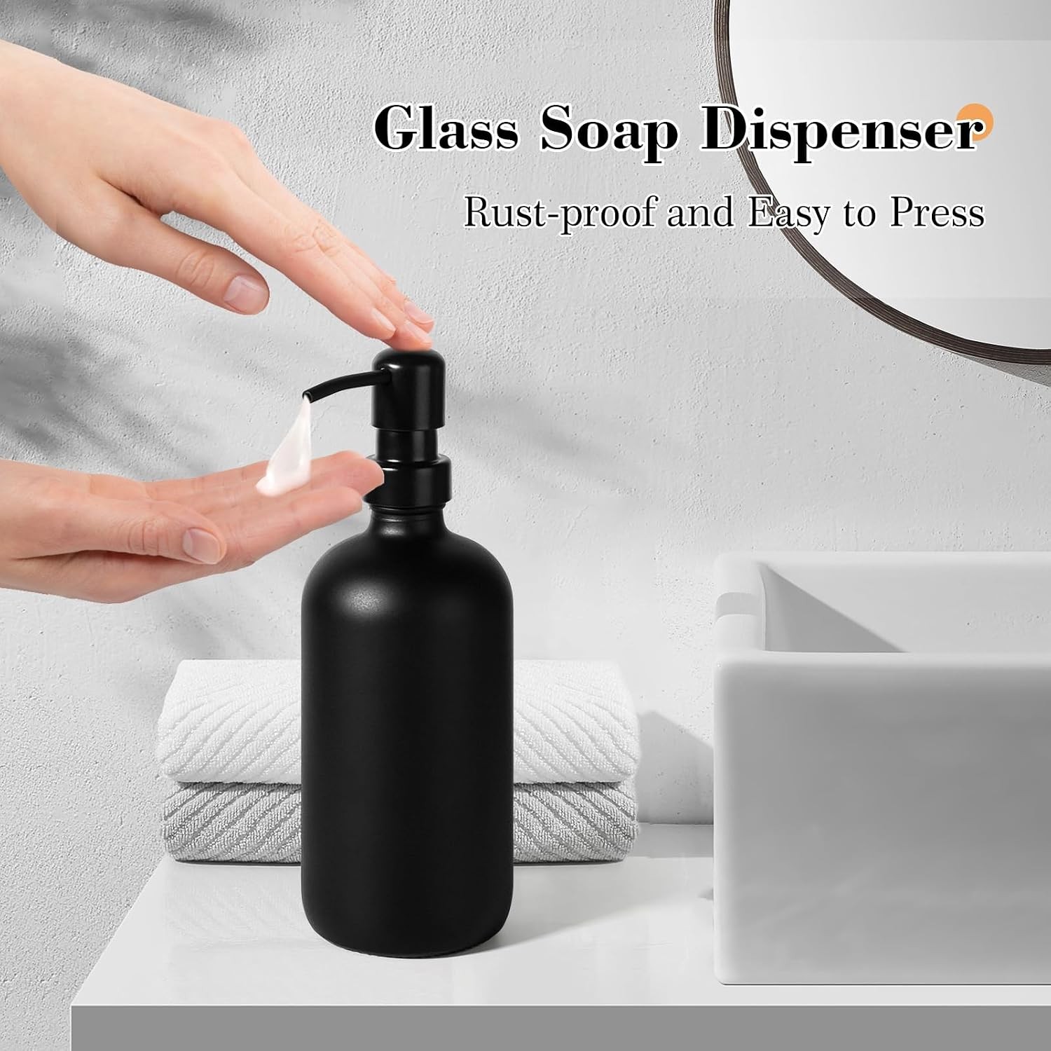 Bathroom Accessory Set Soap Dispenser Toothbrush Holder Storage Tray