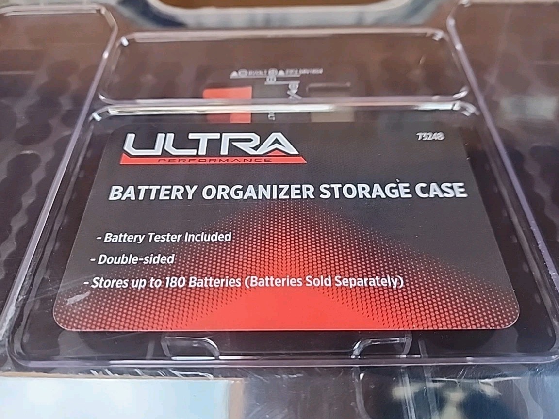 ULTRA Performance Battery Organizer Storage Case w/ Battery Tester T13