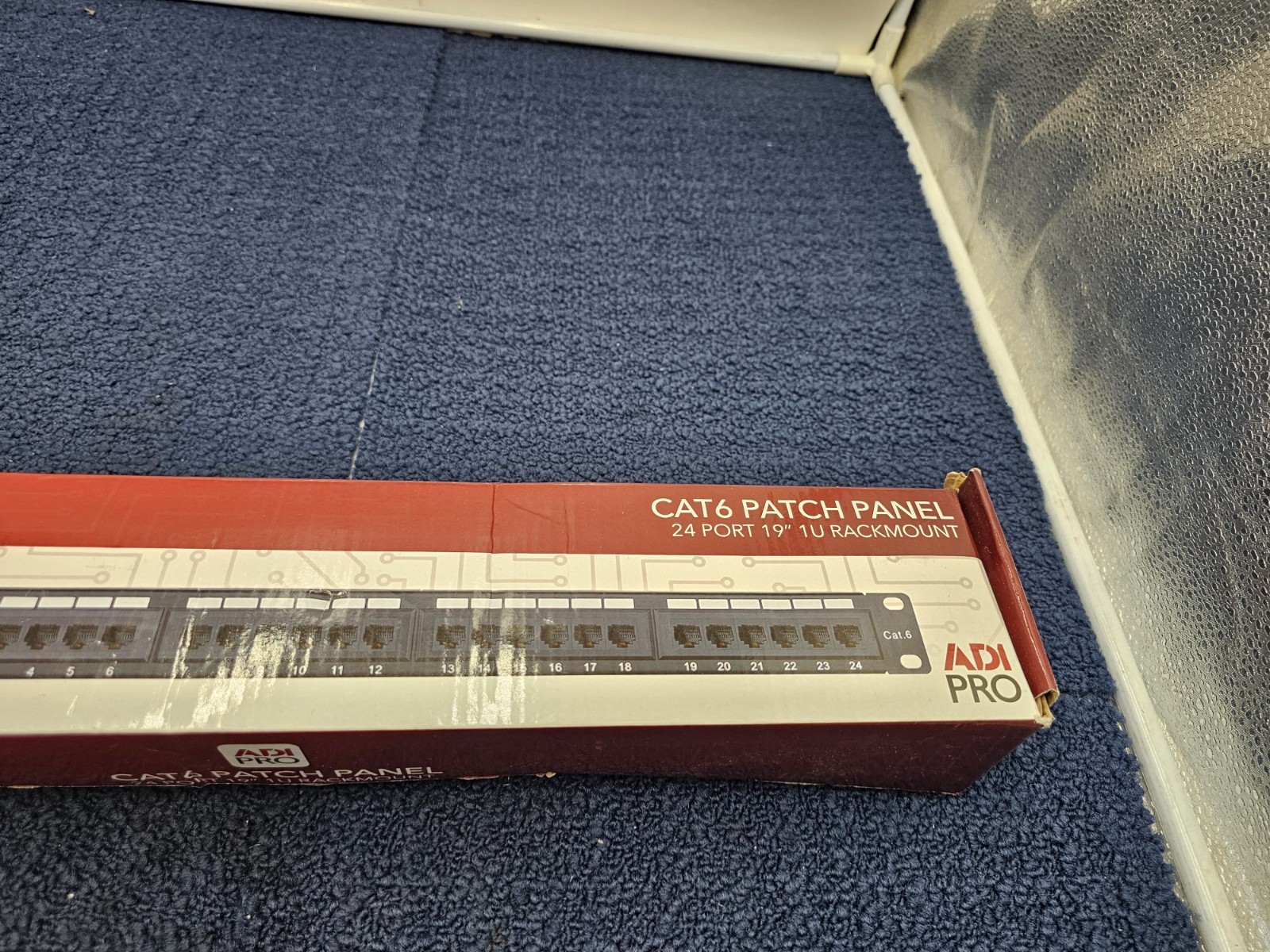 ADI PRO 0E-C6PP24 CAT6 24-Port Patch Panel 19 inch 1U Rack Mount