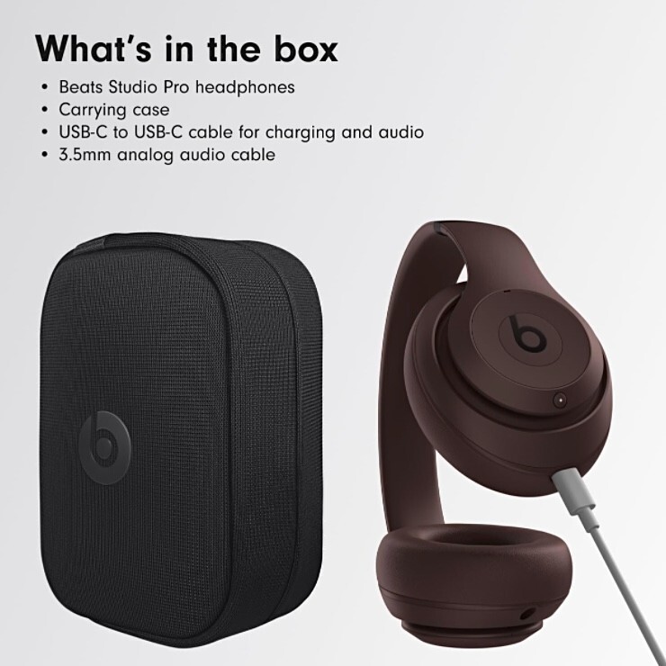 Beats Studio Pro Wireless Bluetooth On Ear Headphones - Deep Brown - New Sealed