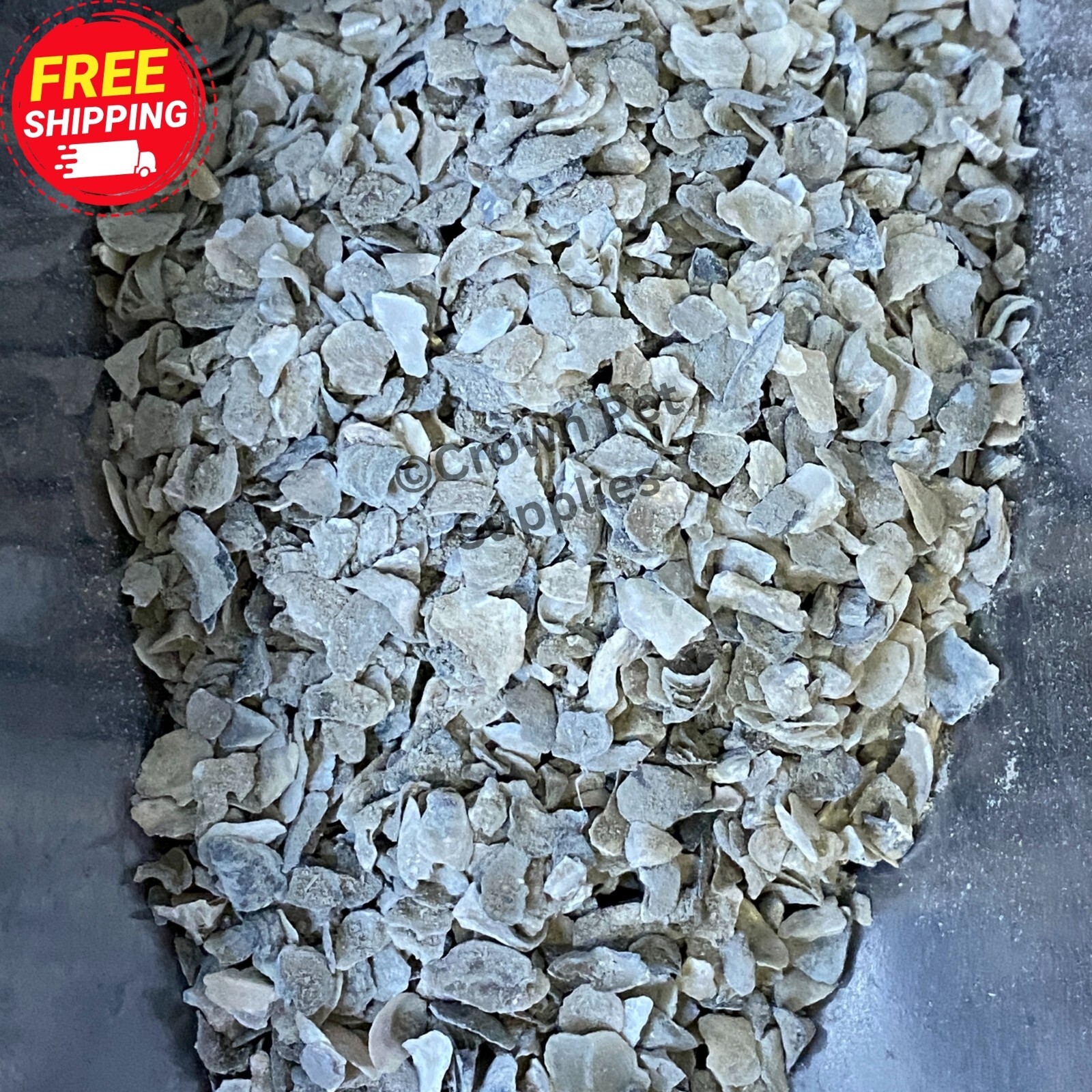 3 LB Crushed Oyster Shell Calcium Chickens Ducks Crabs Birds Treated for Purity