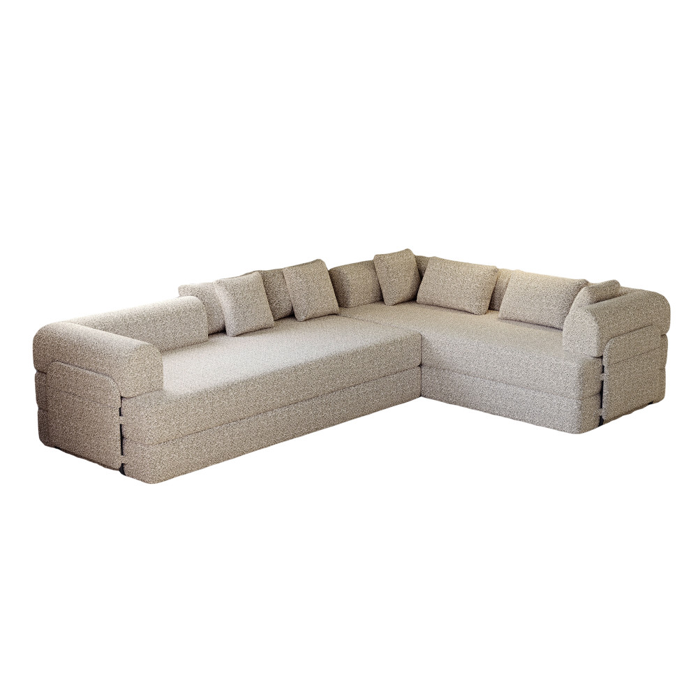 78.7'' Khaki Convertible Sleeper Sofa Bed, Folding Mattress Couch, Floor Sofa