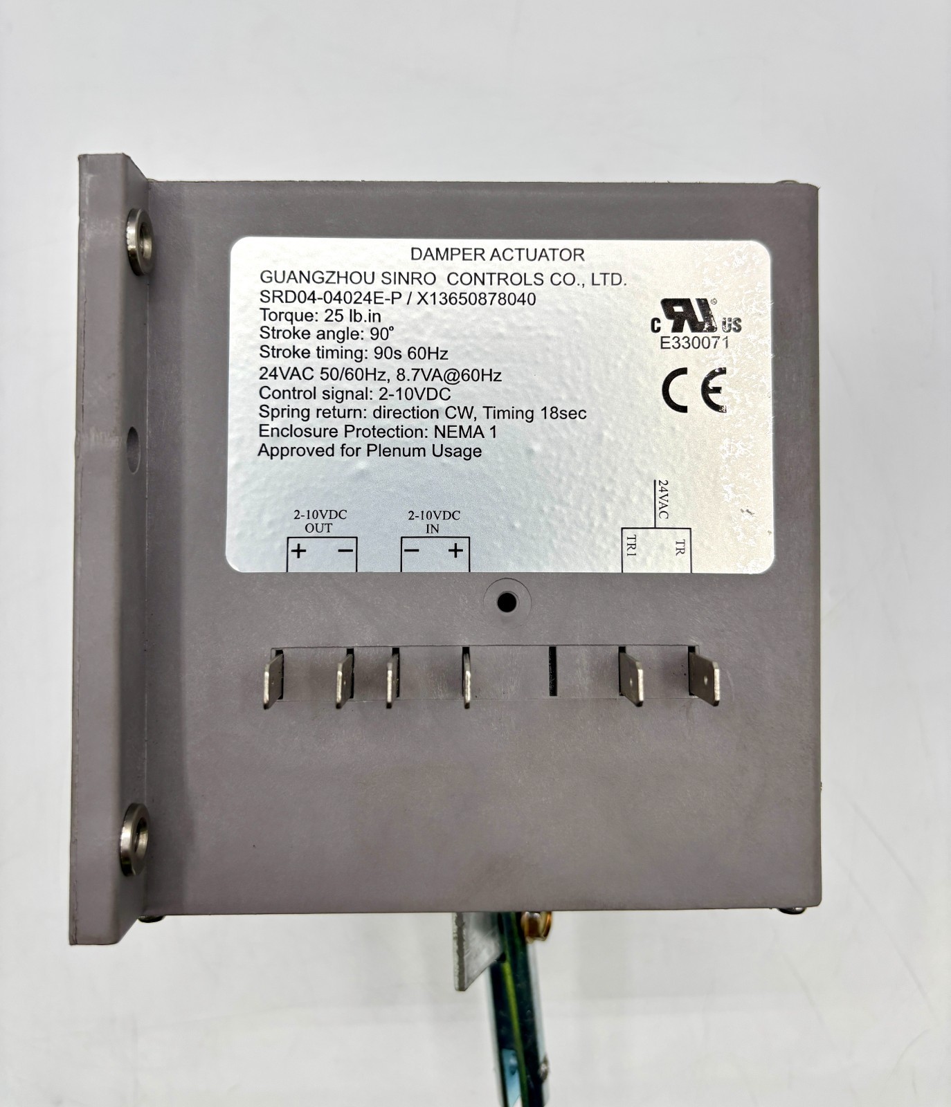 Trane / SRD04-04024E-P / Damper Actuator