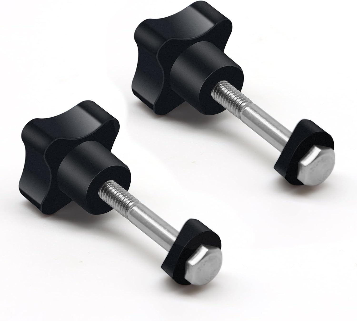 2PCS Rollator Walker Replacement Knob M6 Track Bolt Adjustment