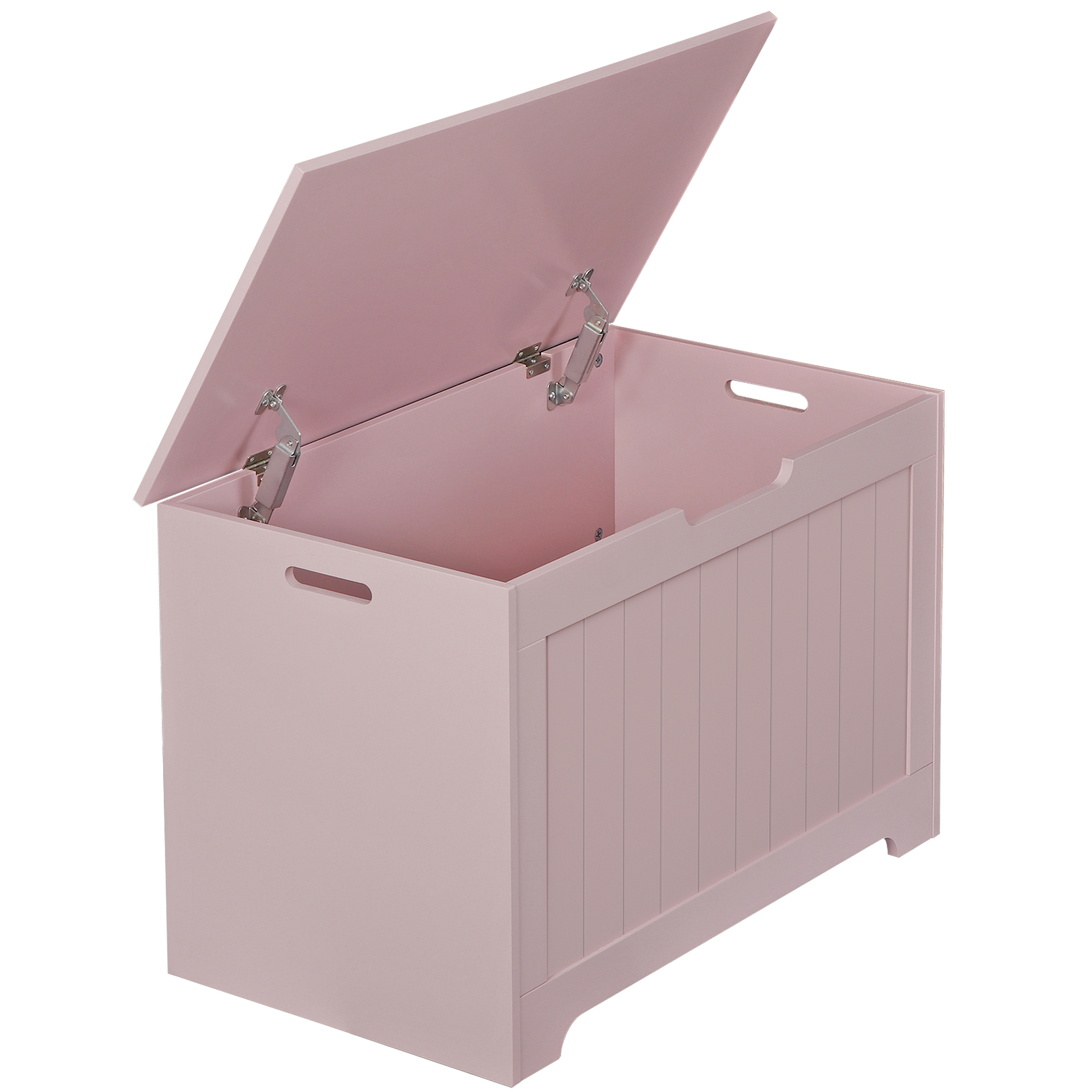 Wooden Toy Storage Chest Toy Organizer Entryway Storage Bench W/ Safty Hinge