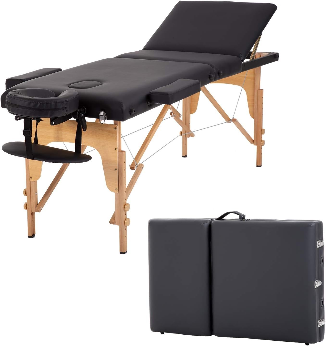 320 lbs Capacity Height Adjustable Massage Table - Perfect for Spa & Therapy Use