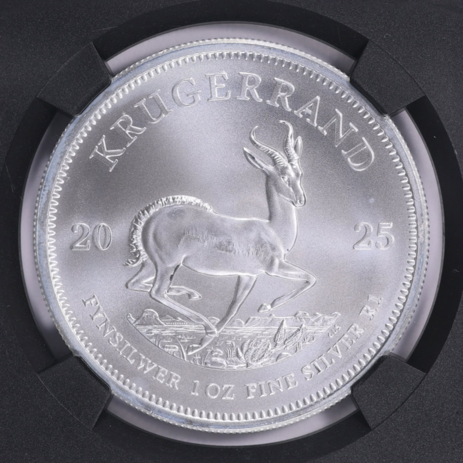 2025 South Africa Silver Krugerrand 1 oz Uncirculated- With capsules