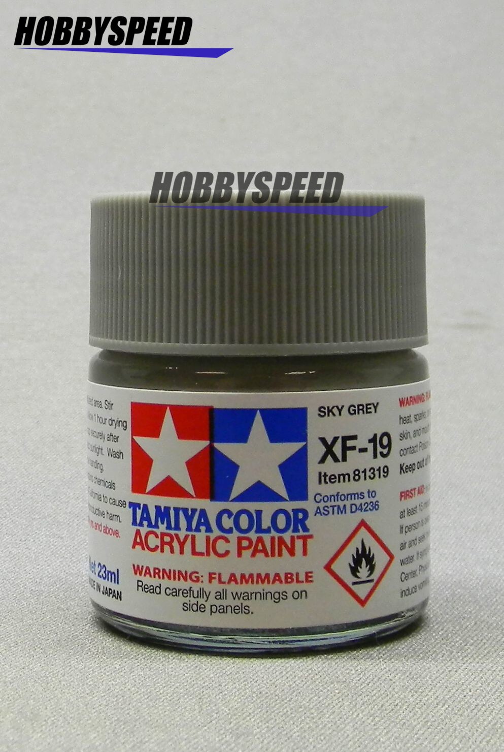 TAMIYA XF-19 ACRYLIC PAINT SKY GREY 23ml bottle model scenery TAM81319 NEW