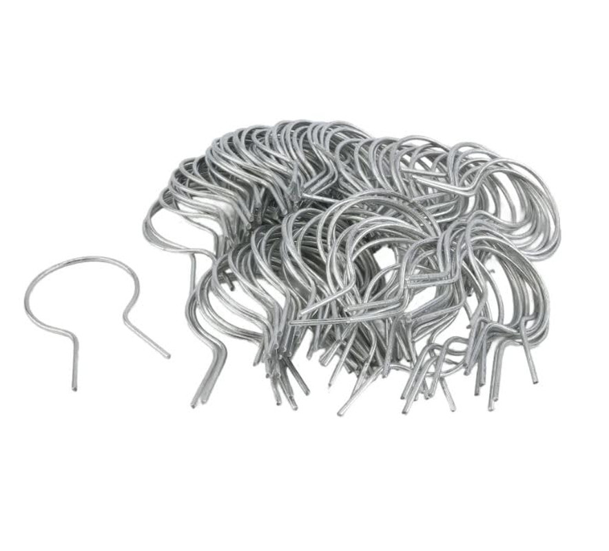 EZ Twist 2" (1 7/8" OD) X 11 Gauge Preformed Galvanized Steel Fence Ties - (100