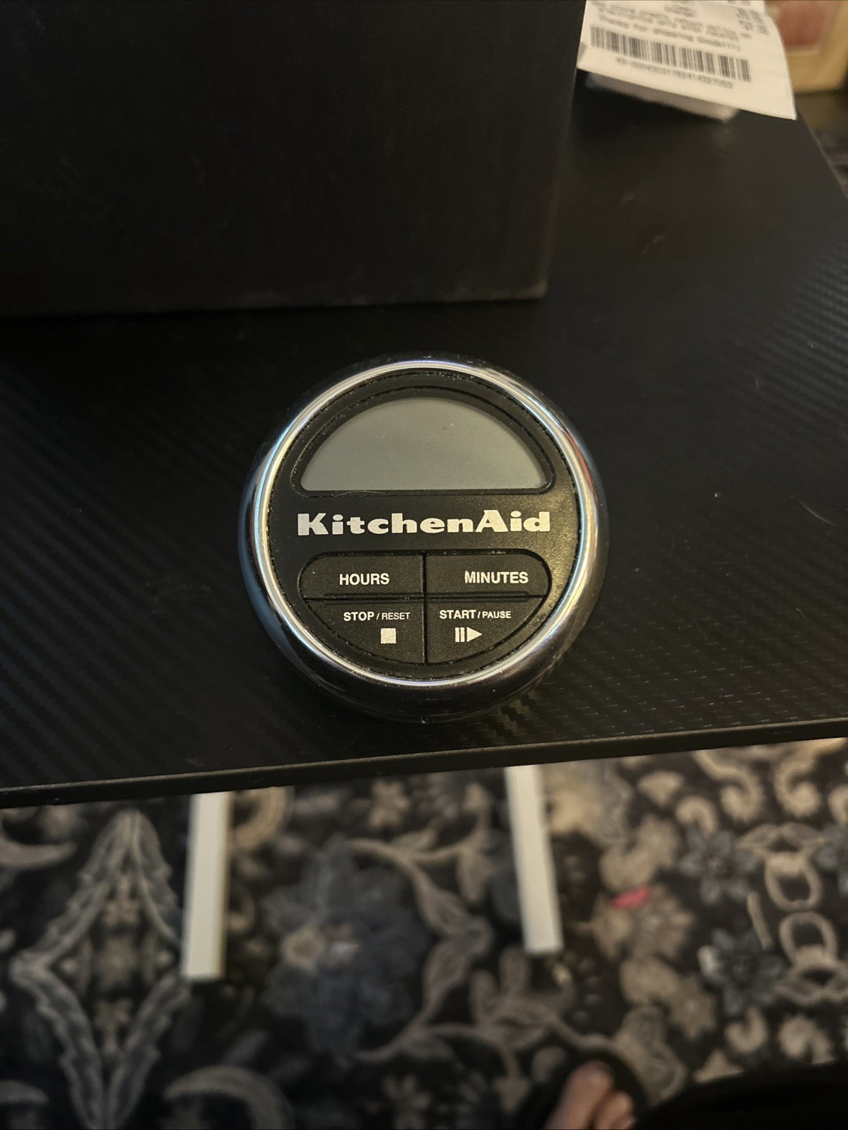 KitchenAid Digital Kitchen Timer Easy to Read Cooks Series Black/Chrome