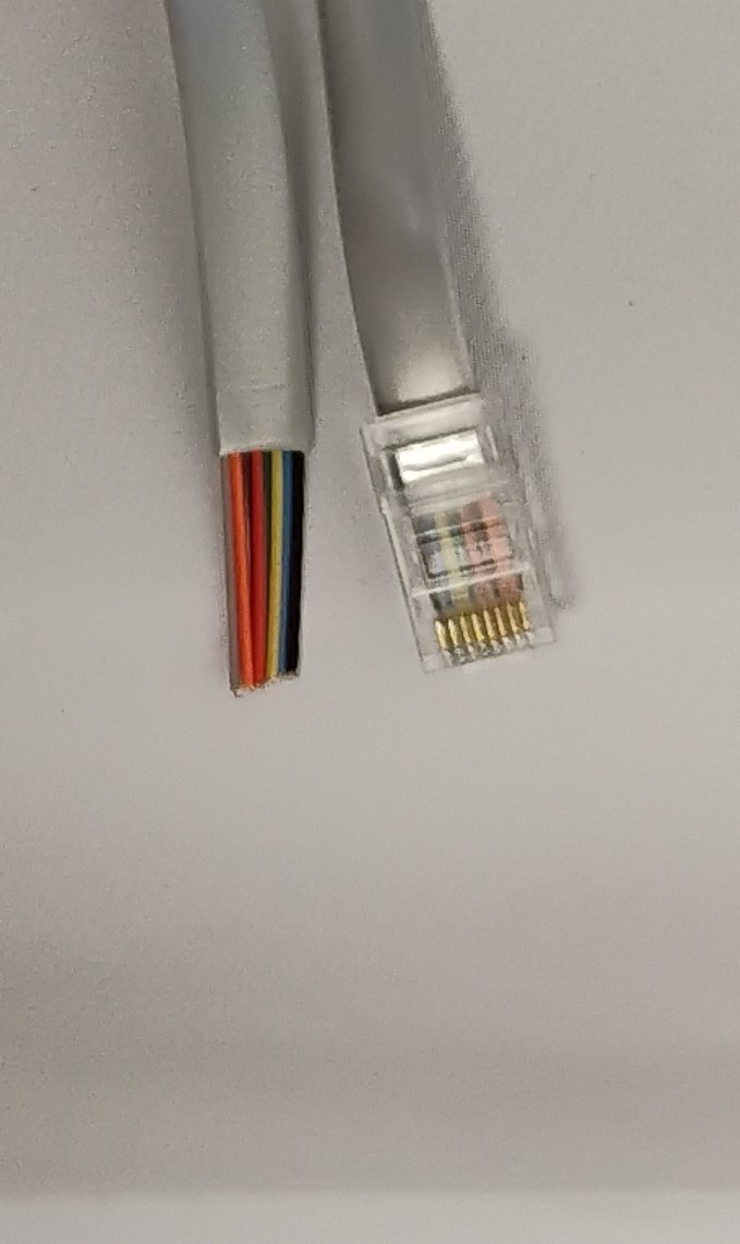 RJ45 -PLUG TO CABLE 6 FT