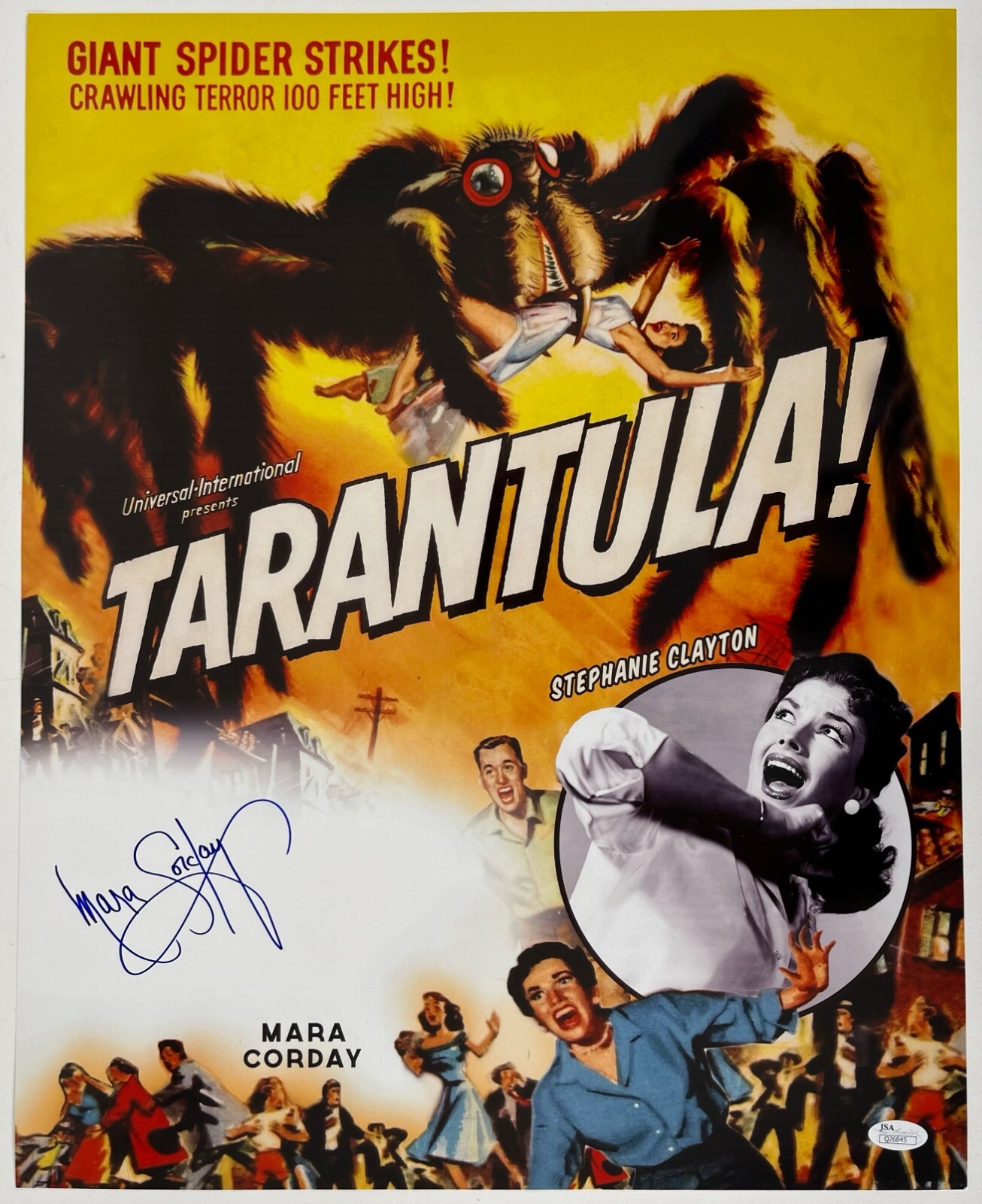 1955 Mara Corday Tarantula Signed LE 16x20 Color Photo (JSA)