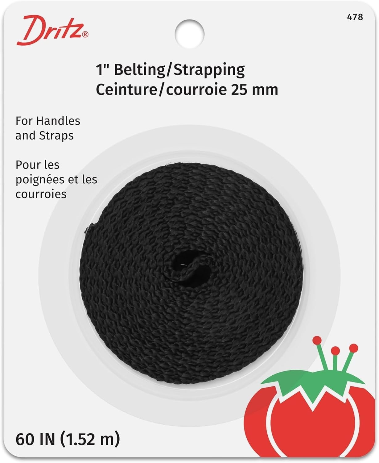 Versatile 60 Inch Black Nylon Strapping - Perfect for DIY Projects & Vehicle Use
