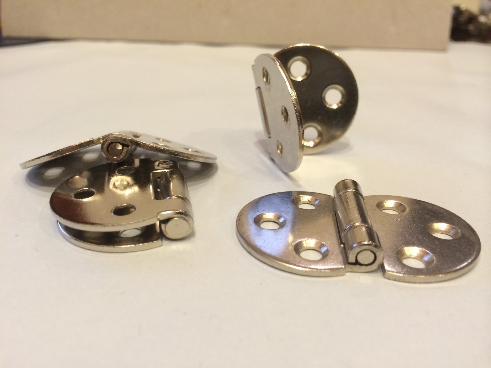 Sewing Machine Hinge Flap Hinge Chrome Plated 2pc for 1.50