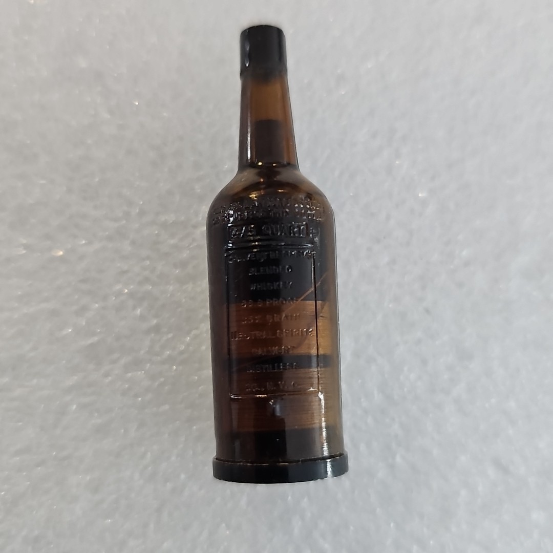 Vintage Collectible Calvert Reserve Whisky Advertising Sewing Kit Bottle