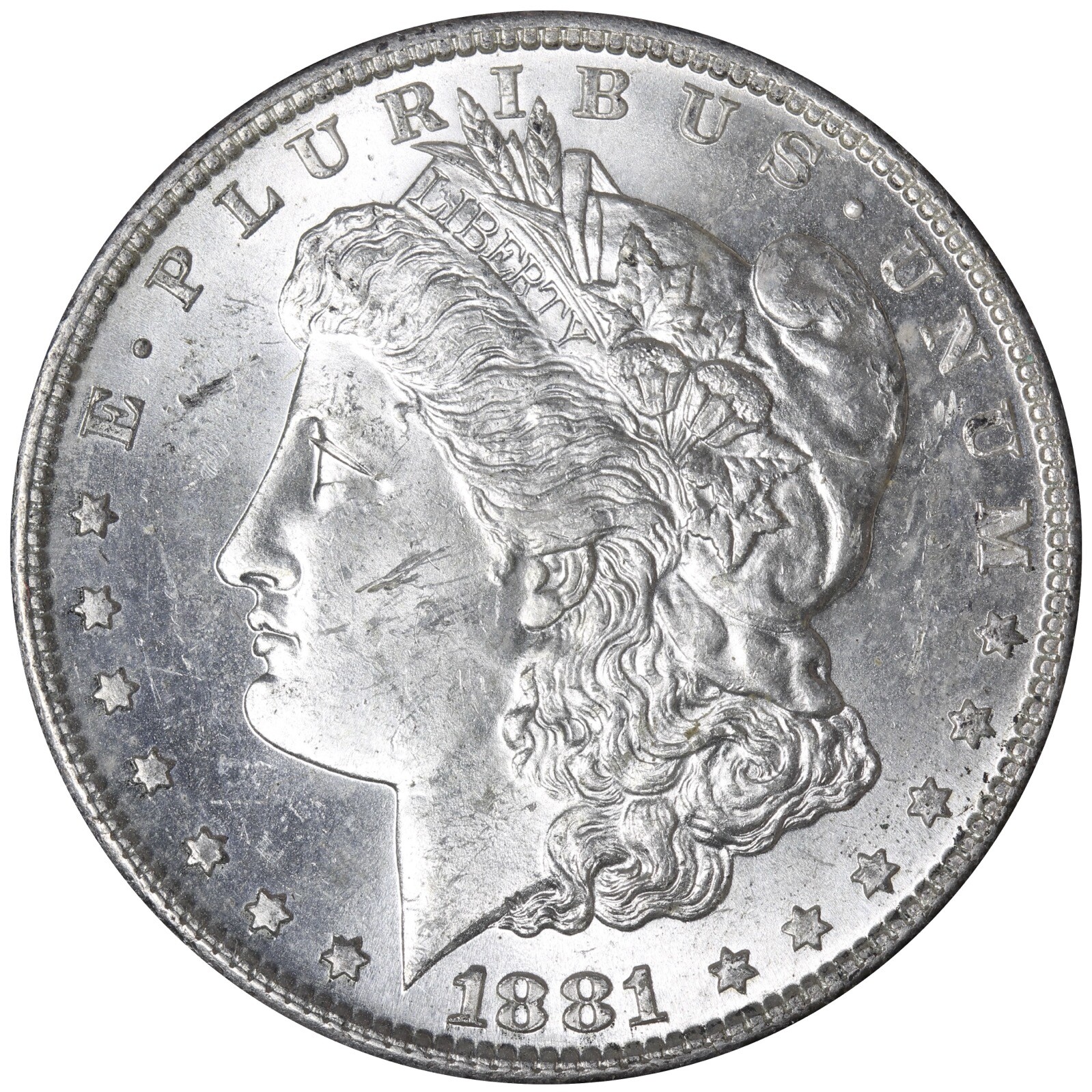 1881-S Morgan Silver Dollar BU UNC MS Flashy! E712 WVMN