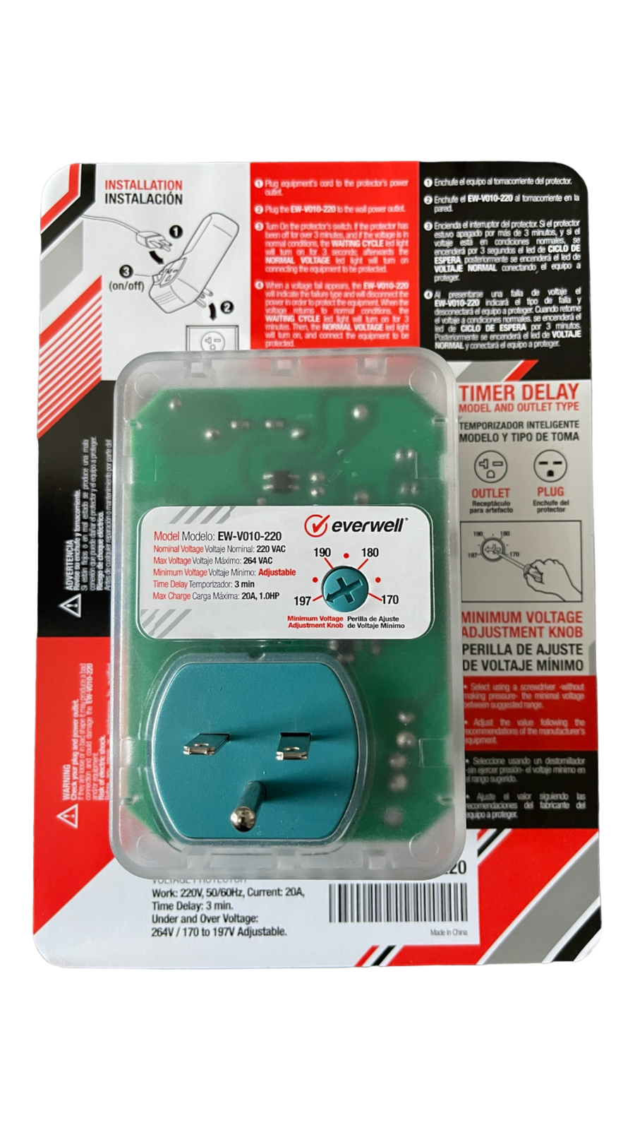 Voltage Protector 220V – 50/60Hz 20A, Air conditioners & Fridges
