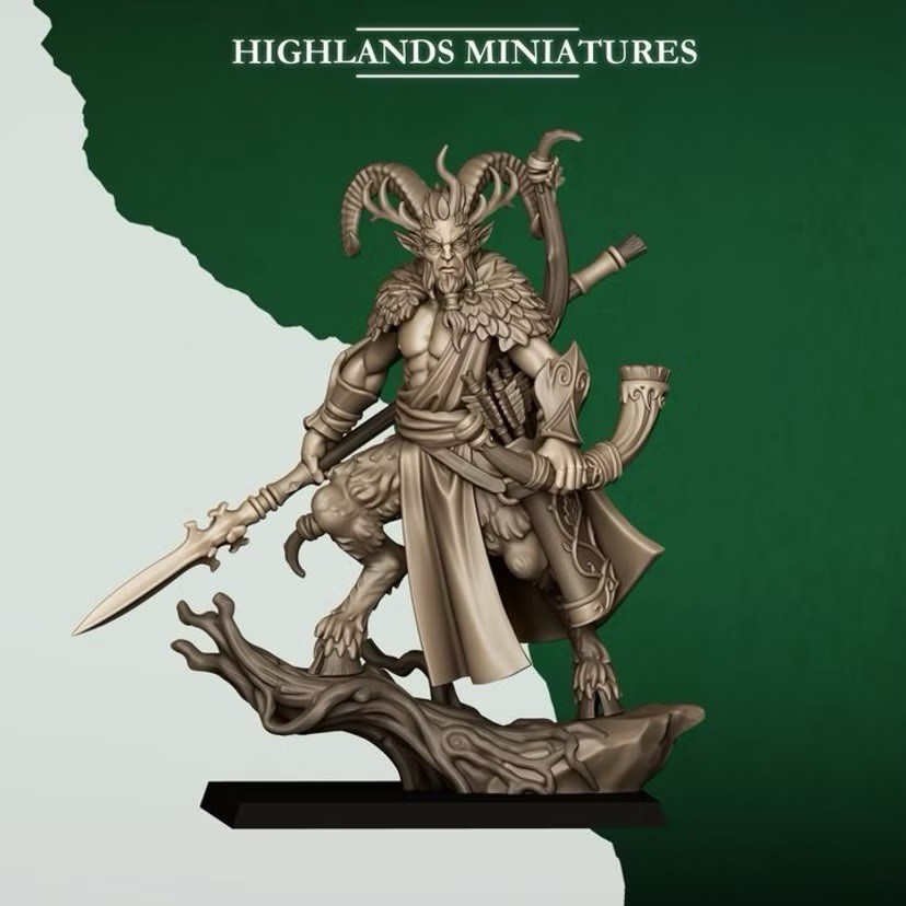 Feral Faunus, Highlands Miniatures, Feral Elves