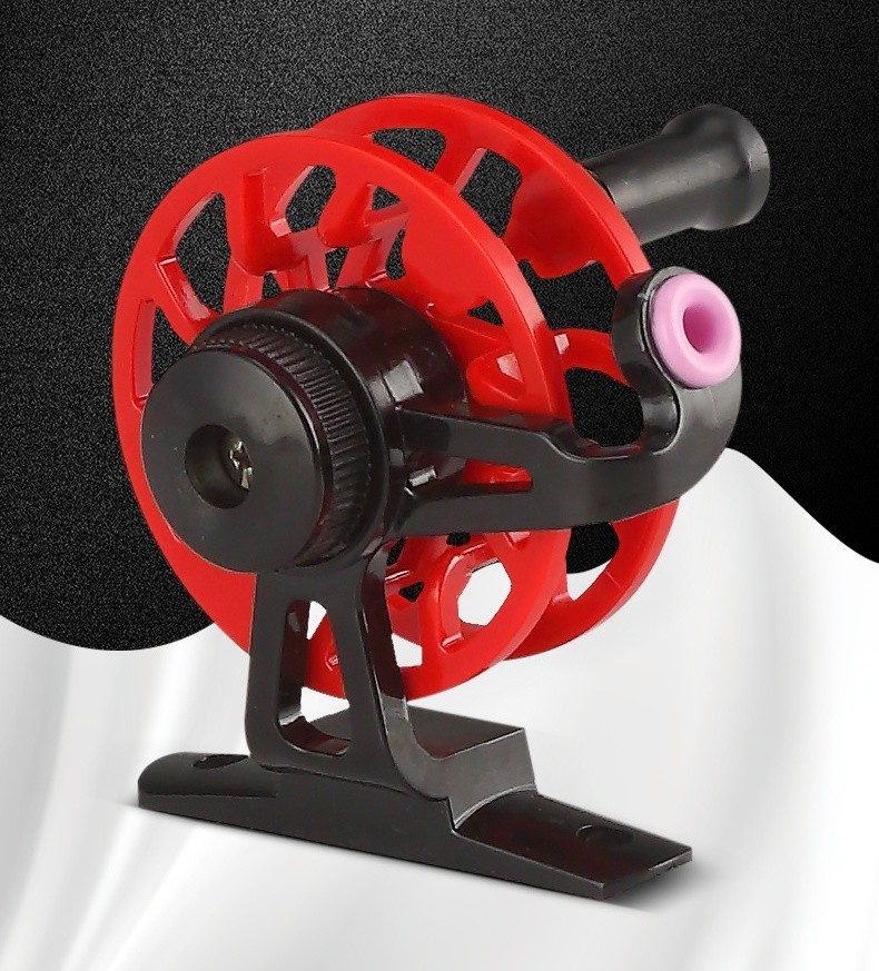 Reel Ice Fishing Wheel Plastic Spool Casting Fishing Reel 1:1 Gear Ratio Smooth