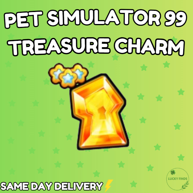 🔥💎 Treasure Charm  (PS99) 🔥PET SIMULATOR 99 - CHEAPEST!⚡💸
