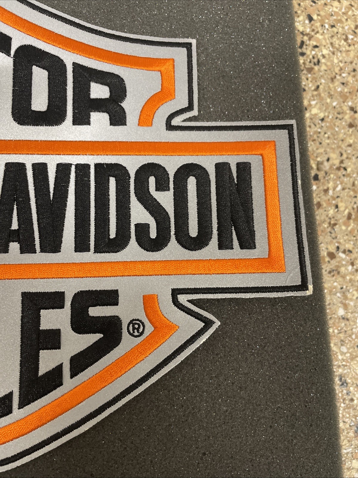 Harley Davidson HD Motor Cycles Shield ~10.75" jacket patch c/e