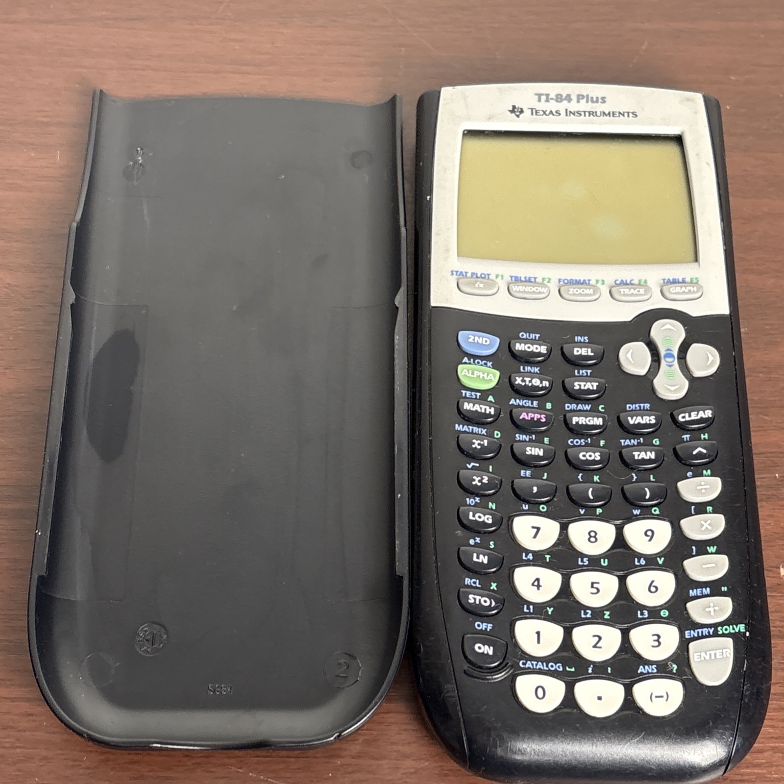 Texas Instruments TI-84 Plus Graphing Calculator Tested & Working w/ Cover READ