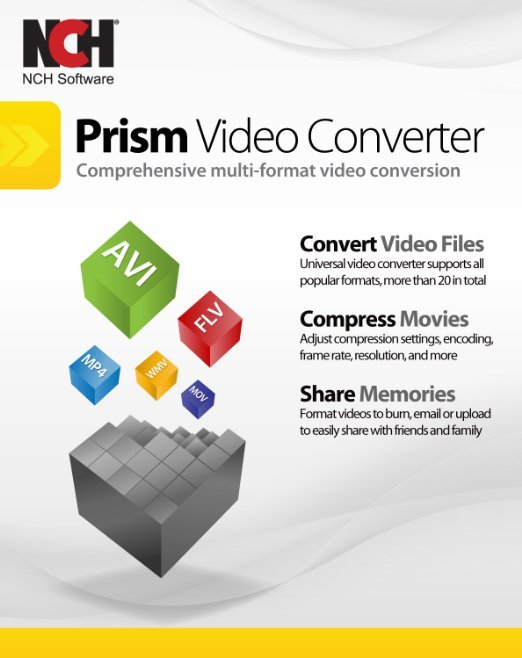 NCH Software Prism Video Converter convert AVI MPG4 for Windows