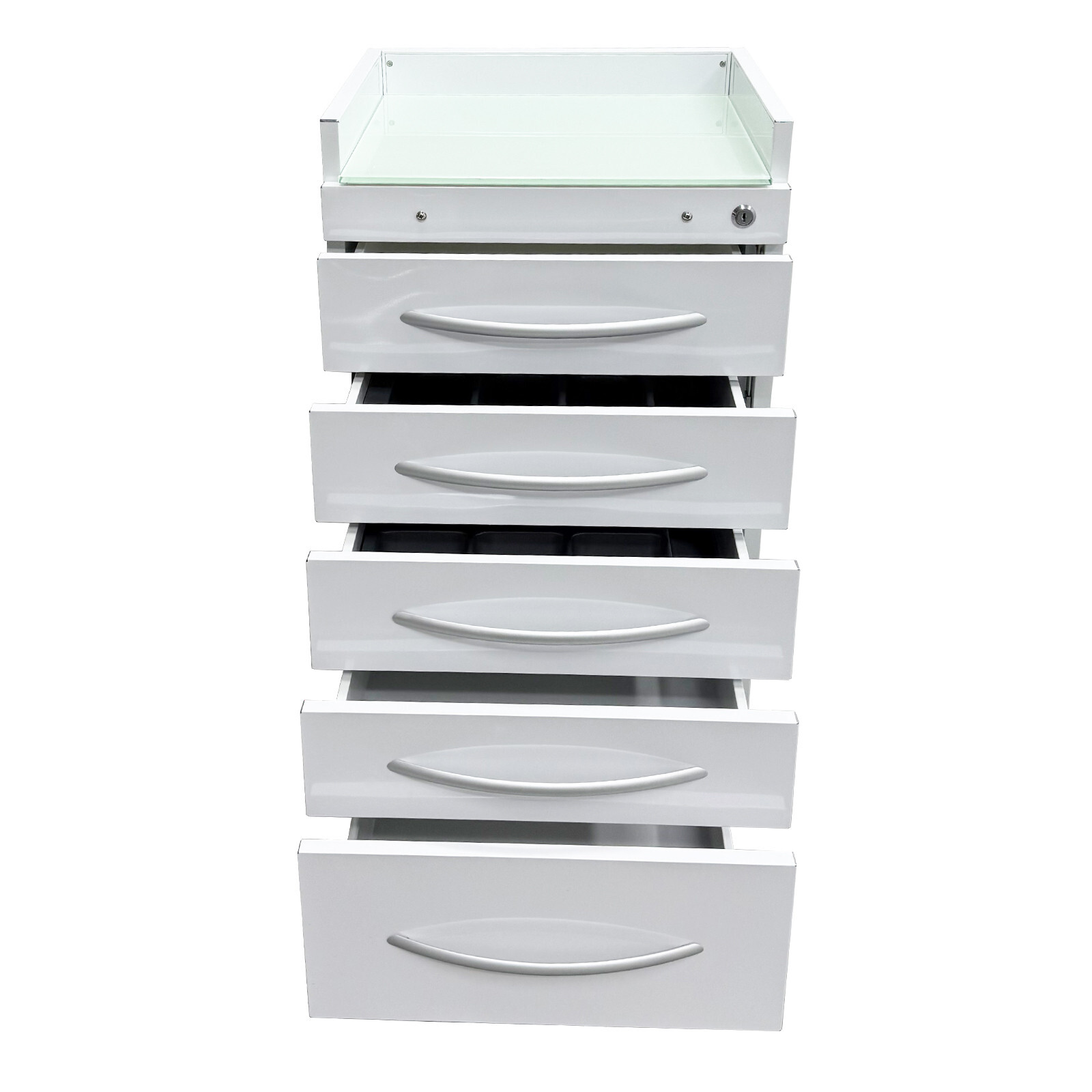 5 Drawer Dental Storage Cabinet 17.7x15.7x31.5IN Assistant's Mobile Cabinet