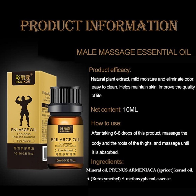 Men Penis Enlarger & Penis Growth Oil Faster Enhancement Enlargement US 3 PACK