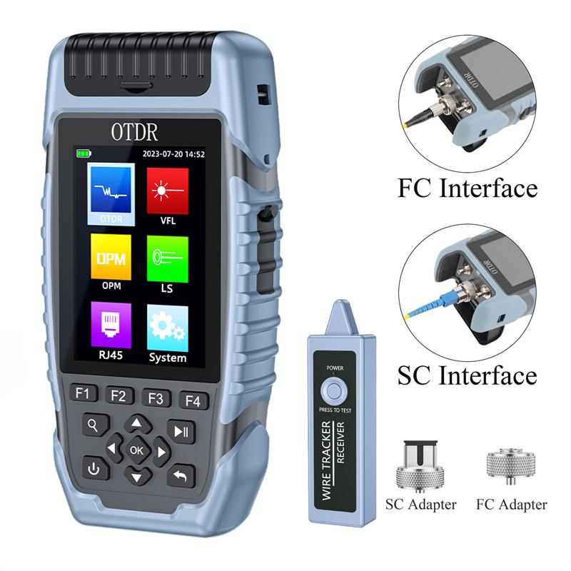 SKL OTDR 1310 1550nm OPM VFL RJ45 APC UPC OTDRs FTTH Fiber optic network tester