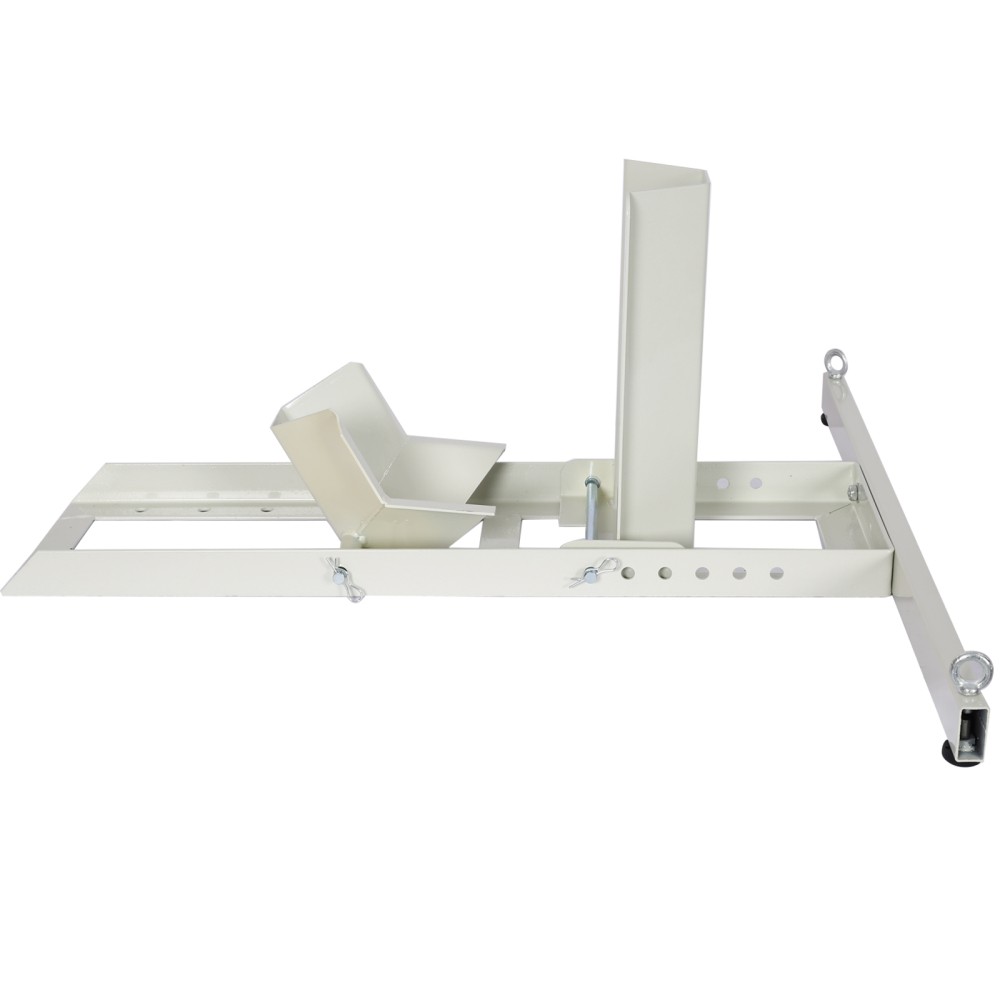 Adjustable 1800Lb Capacity Motorcycle Wheel Chock Stand 4 Tie Down Sets