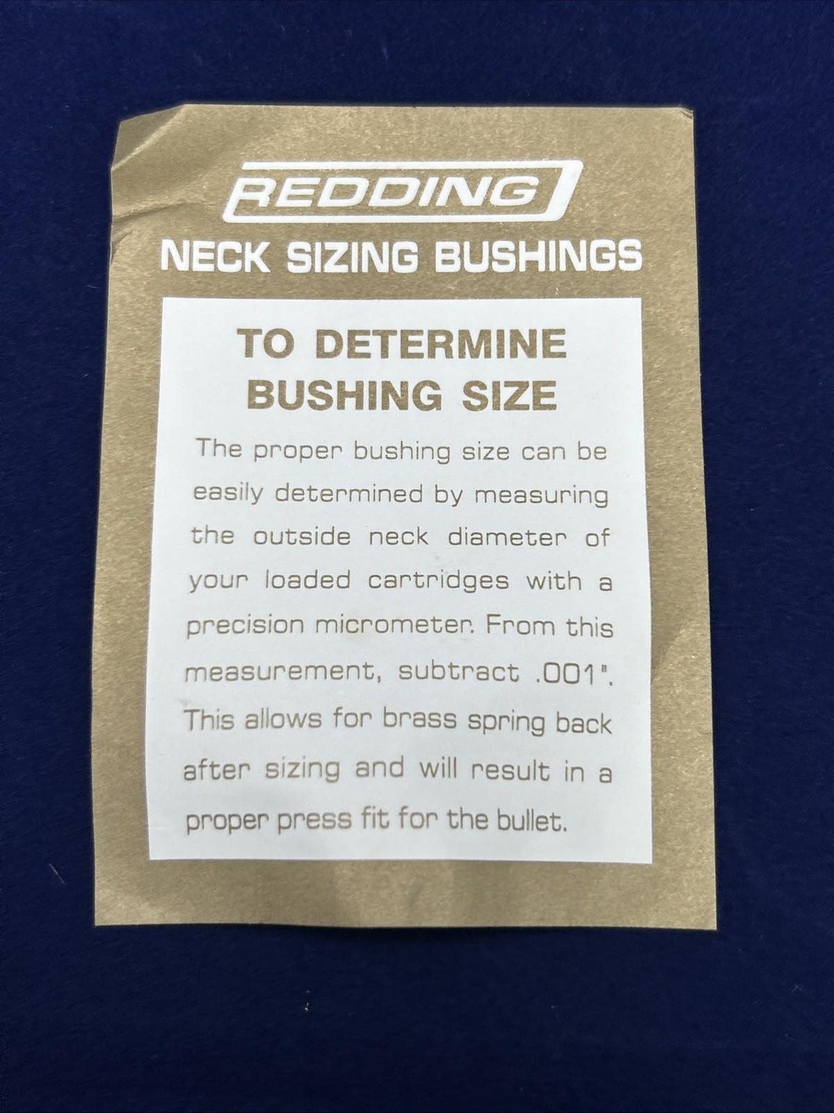 Redding Titanium Nitride Bushing .245 #76245