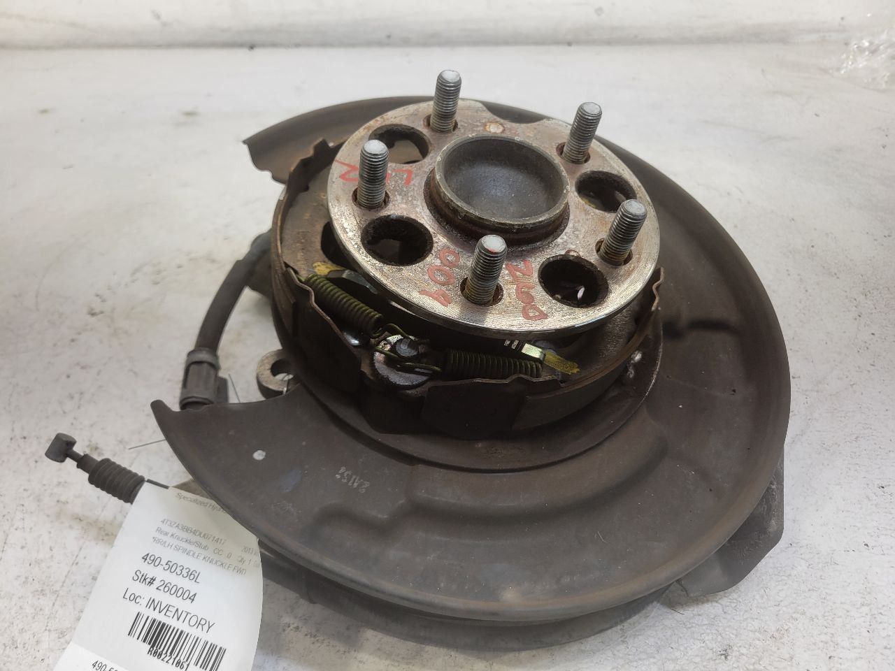 2009-2016 Toyota Venza Fwd Rear Driver Spindle Knuckle