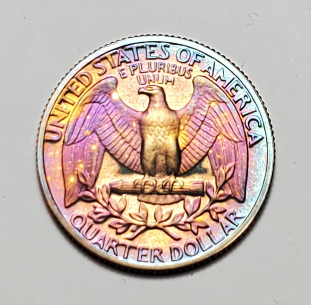 TONED 1985 S WASHINGTON QUARTER PROOF UNC #C1688