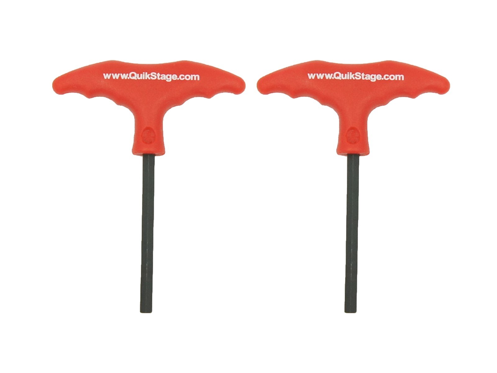 PAIR OF QUIK STAGE 5/16" X 6 1/2" LONG T-HANDLES HEX KEY WRENCH. FREE SHIPPING!