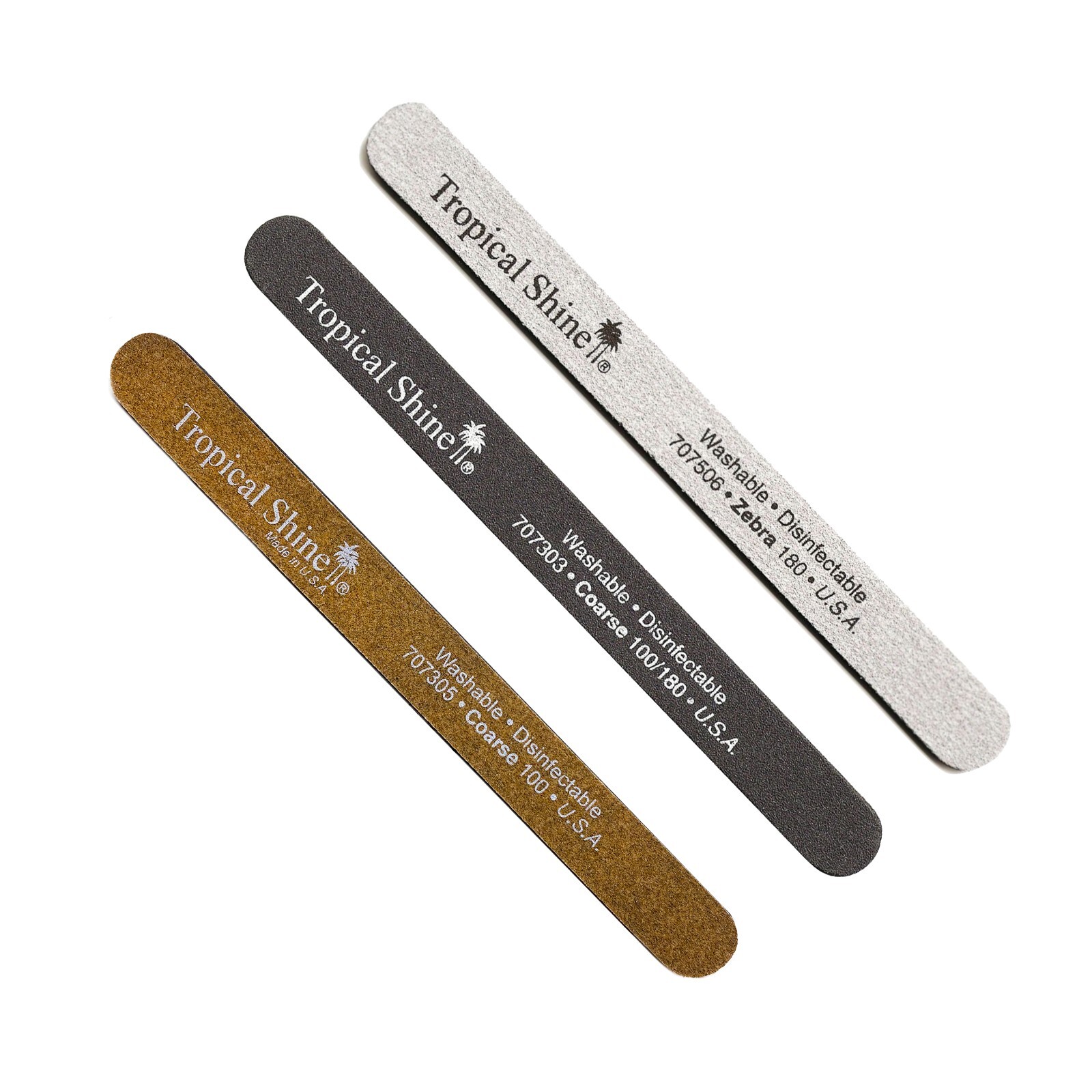 Tropical Shine Assorted Nail Files 10, 50 pieces