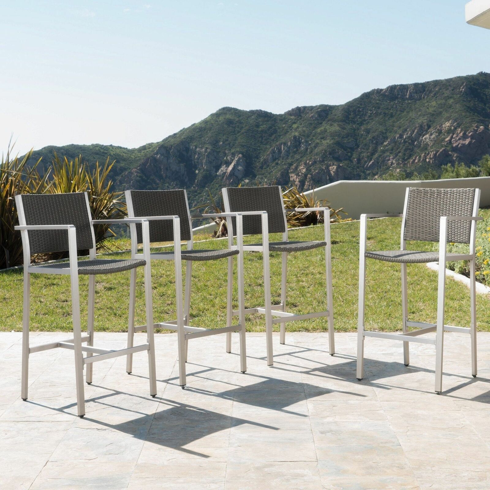 Outdoor Aluminum 5 Piece Bar Set
