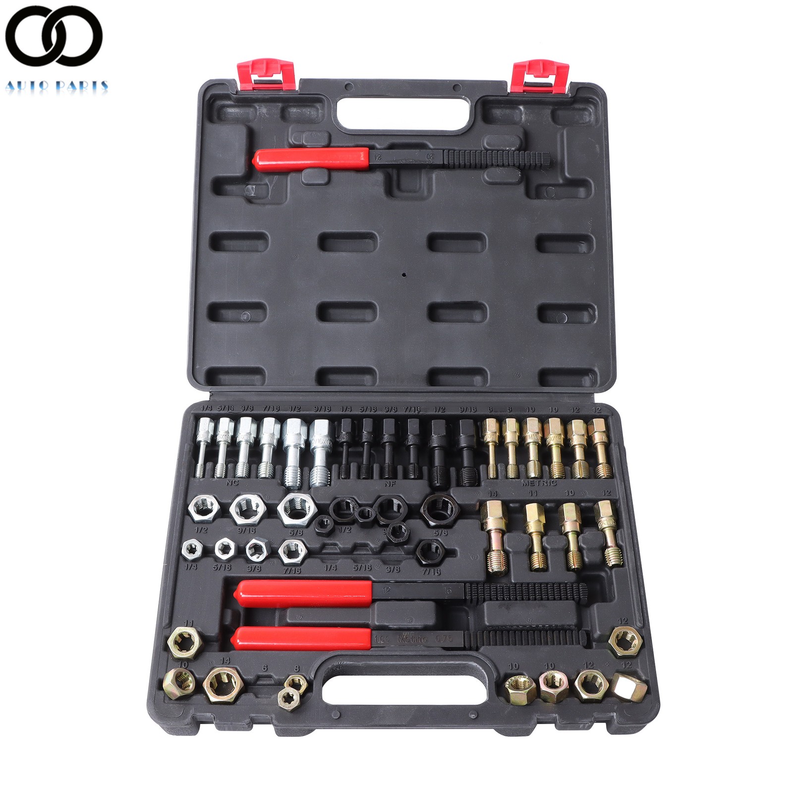Thread Chaser Set UNC UNF Metric Thread Restorer Tool Rethreading Kit 49PCS