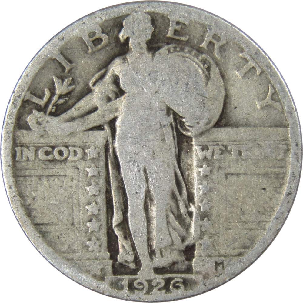 1926 Standing Liberty Quarter Circulated Silver 25c Coin Collectible